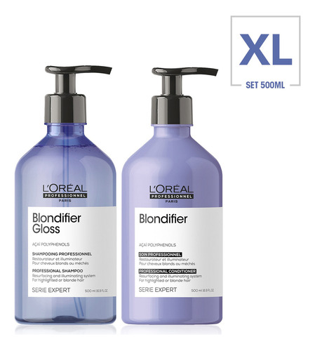  Kit X2 Cabello Rubio Blondifier 500ml L'oréal Professionnel