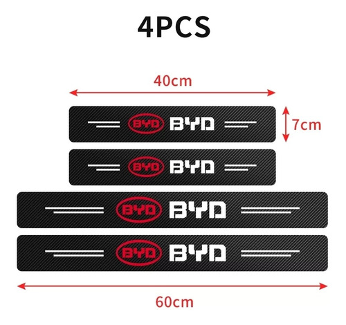 Pegatinas De Protección Para Pisa Puertas De Autos.  Byd 