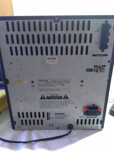 Minicomponente Aiwa Nsx 320 Cuerpo Central Sin Parlantes Negro 0 W (Usado)