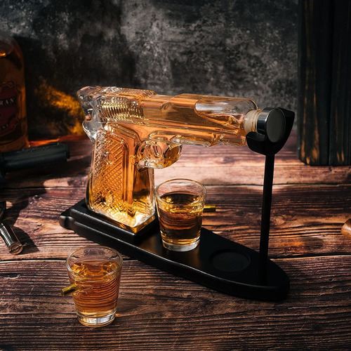 The Wine Savant - Decantador De Pistola De Whisky Y Vino - D