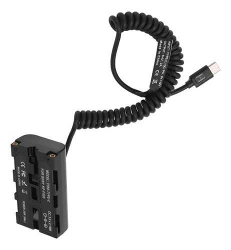 Adaptador De Corriente A Batería Ficticia Np F550, Cable De