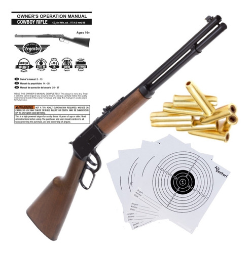 Rifle Umarex 600 Fps Legends Cowboy 4.5mm Metal Co2 Xchws P