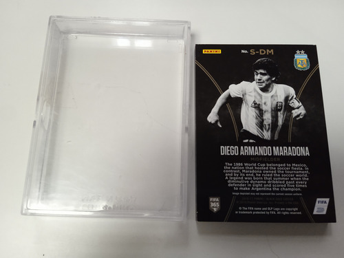 Tarjeta Maradona Black Gold Numerada /50 Stars Holo (Usado)