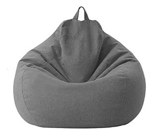 Cubierta Clásica De Sillón Bean Bag N/c Gris Oscuro