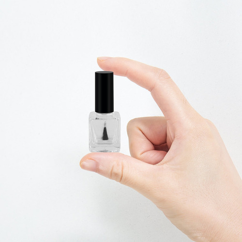 Gther 6pcs 15ml Empty Nail Polish Glass Bottles With Brush C