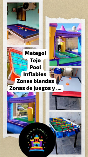 Alquiler Inflables,metegol,tejo,zonas De Juegos,plazas ....