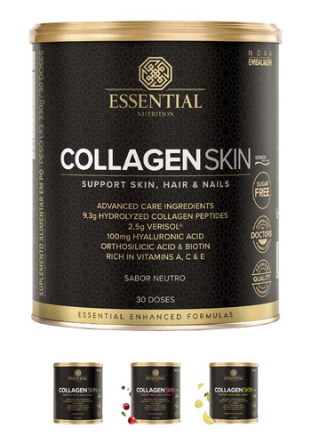 Collagen Skin (330g) Essential Nutrition Todos Sabores