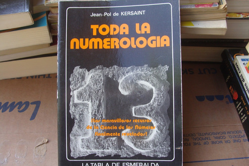 Toda La Numerologia , Año 1982 , Jean-pol De Kersaint (Usado)