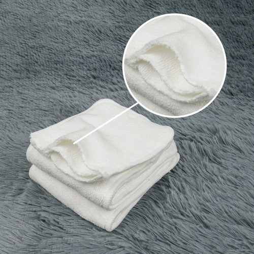 6 Pzs Inserto Microfibra 3 Capas Pañales Ecológico Lavable