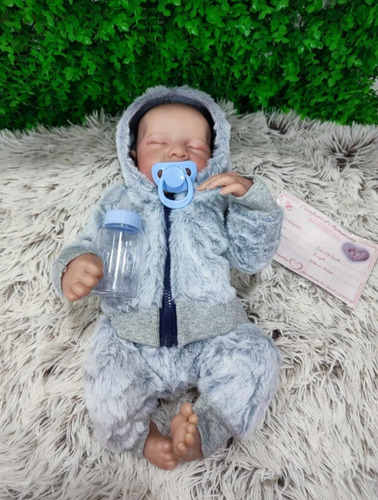 Bebé Reborn Original Vinilo Cuerpo Completo Boy Kerry Doll