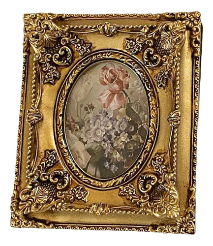 2 Peças De Moldura Ornamentada De Redondo E Retângulo