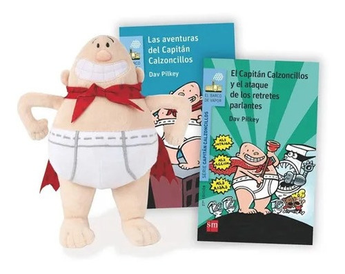 Pack (2) Libros Capitan Calzoncillos Vol 1 + 2 + Peluche