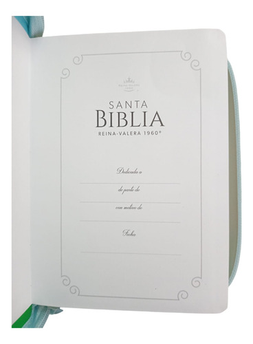 Biblia Reina Valera 1960 Bolsillo Azul/ Verde Pájaro