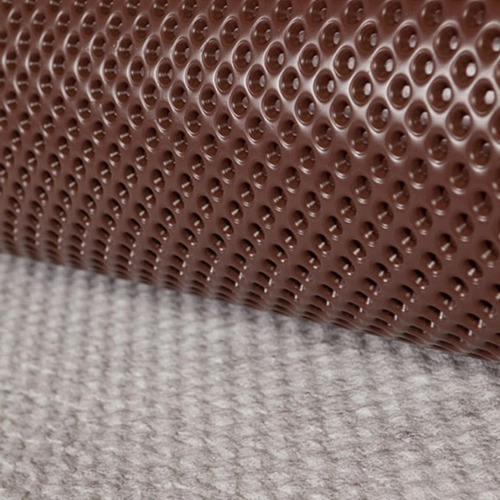 Rollo De Geodren 2.10x18=37.8m2 Color Cafe Con Textil Blanco