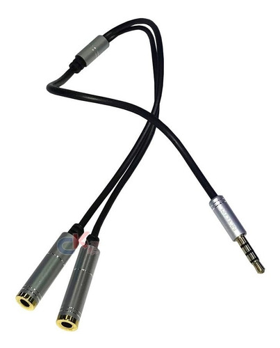 Cable Divisor Splitter De Audio 1 A 2  Plug 3.5mm Blanco Dor