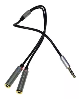 Cable Divisor Splitter De Audio 1 A 2 Plug 3.5mm Blanco Dor