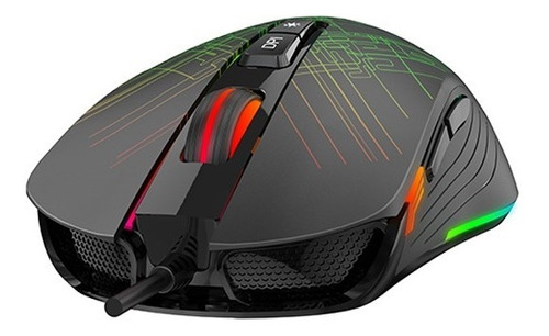 Mouse Gamer Rgb 4800dpi 7 Botones Programable Havit Ms1019