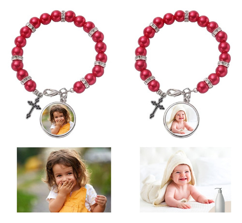 Pulsera Personalizada Foto Imagen Logo Pareja Bautizo