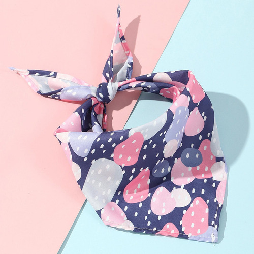 Bufanda Tipo Bandana Para 2 Mascotas, Rosa Y Azul
