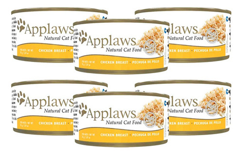 Applaws Pechuga De Pollo - Alimento Para Gatos 70gr X 6