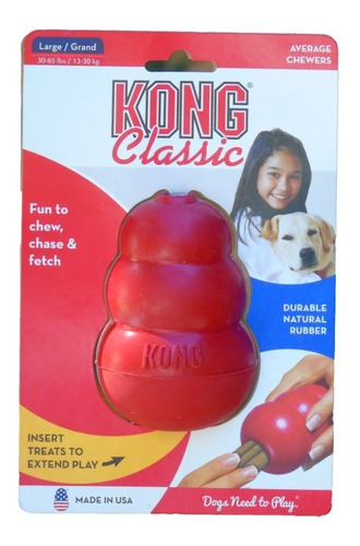 Juguete Resistente Perro Kong Clásico Xxl Extra Extra Grande