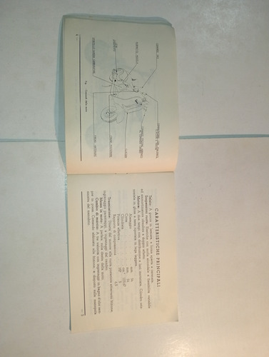 Manual De Instrucciones Para Motocicleta Vespa Modelo 53. (Usado)