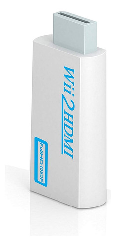 Adaptador Convertidor Wii A Hdmi 1080p Con Audio 3,5 Mm Blan
