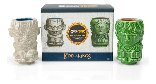 Mini Muglets Frodo Y Gollum Geeki Tikis 2 Oz Cerámica