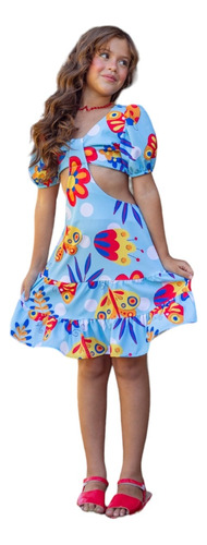 Vestido Infantil Menina Juvenil Fresquinho Mini Diva Verão