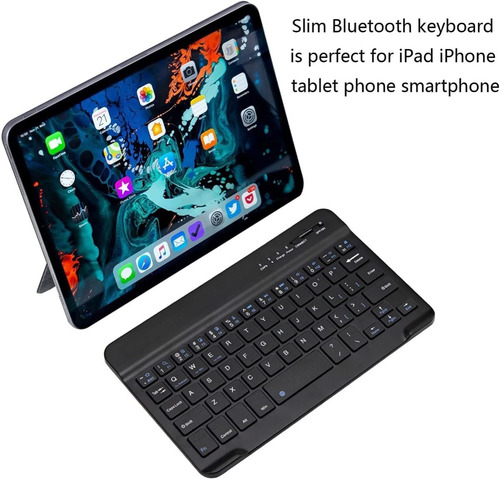 Imagen 2 de 9 de Mini-teclado Ultra Delgado Bluetooth Español Inalambrico