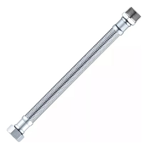Flexible Mallado Agua 1/2 X 30 Cm Rosca Macho Fija Pack X 10