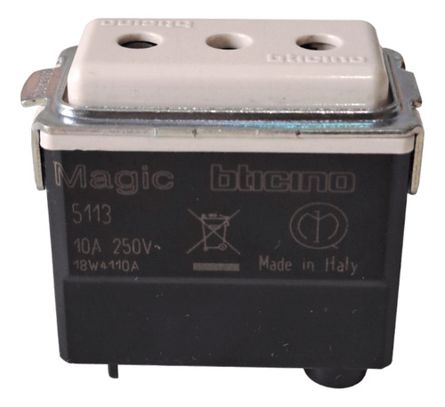 Bticino 10a Enchufe 5113 Modulo 2p+t Ch
