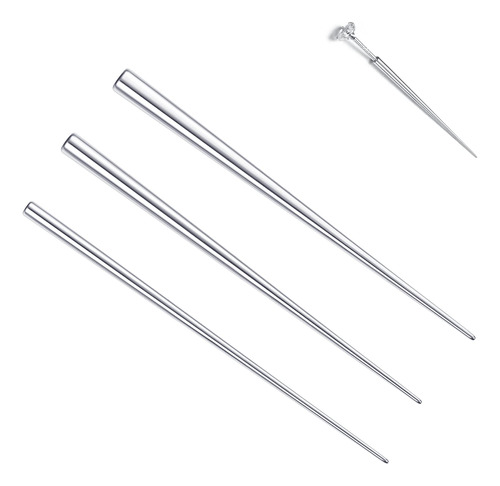 Besteel Juego De 3 Piercings De Acero Quirúrgico 316l, Kit.