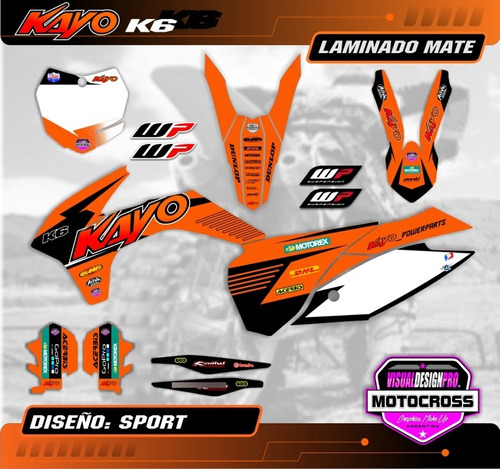 Kit Calcos - Gráfica Kayo K6 250 - Grueso Mate