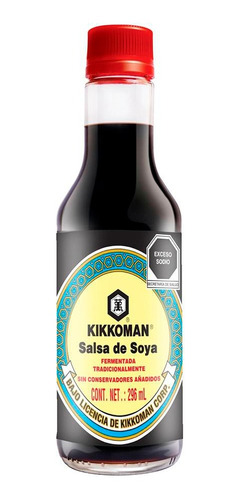 Imagen 1 de 1 de Salsa De Soya, Kikkoman, 296 Ml