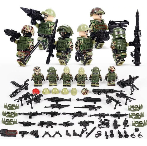 6alpha Fuerza Soldado De Bloques Y Figuras Para Arma Juguete