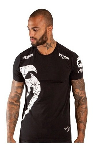 Remera Venum Giant Mma Universomma Black