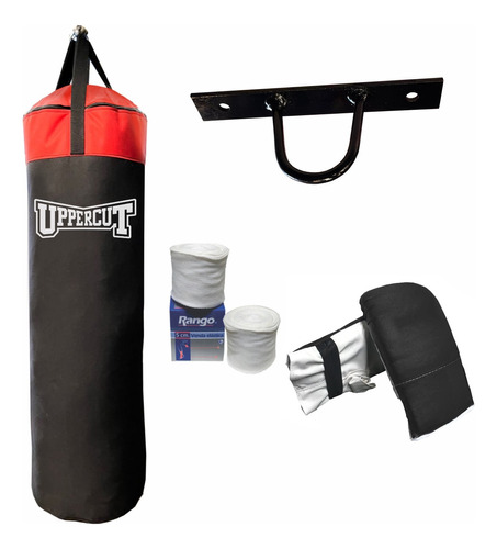 Bolsa De Boxeo  90 + Relleno/soporte/guantines+vendas+kit