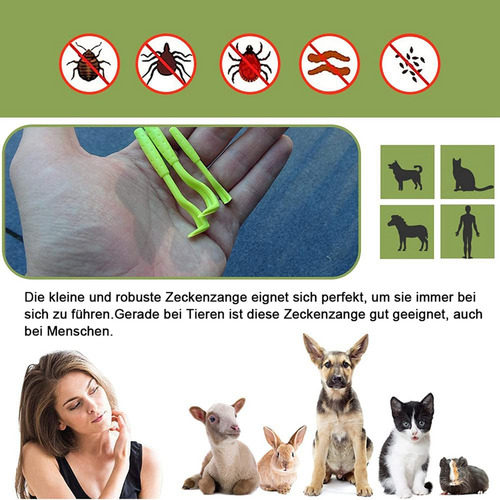 Pinzas Para Garrapatas Para Perros, Gatos Y Niños, Juego De