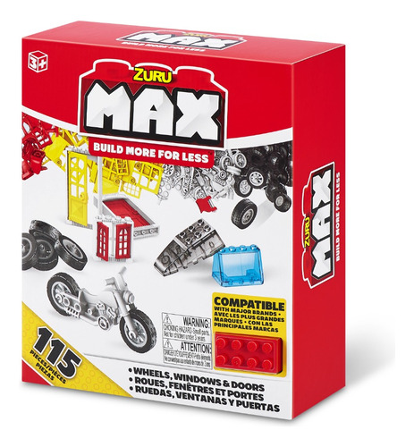 Bloques Max Build More Accesorios Con Colores Surtidos Cantidad De Piezas 115