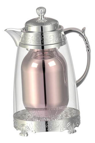 Café Aislado Tetera De Tetera 1l Café De Bebida Plateado