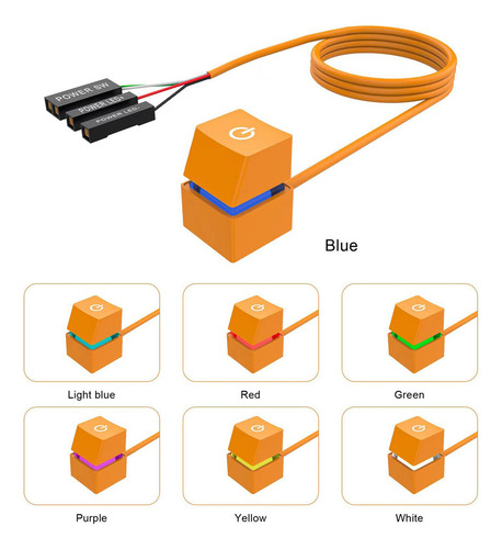 R0x Botón De Interruptor Remoto Externo De Pc Para Salas De