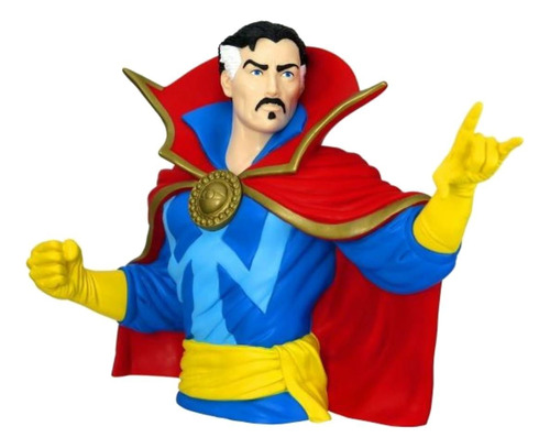 Marvel Dr. Strange Bust Bank Figura De Acción, Multicolor, 4