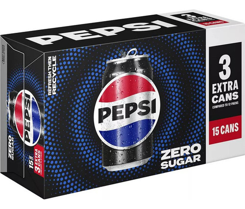 Refresco Pepsi Zero Azucar En Lata 355ml