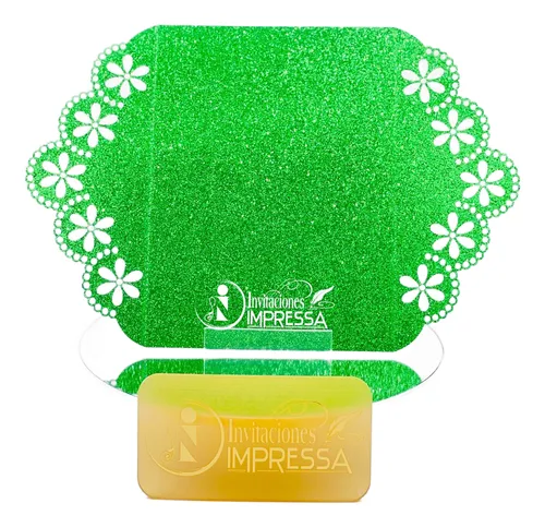 comprar 25 Sobres Glitter Para Invitación Corte Láser Carpetas 13x18