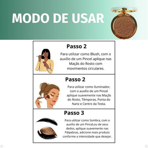 Blush, Iluminador E Sombra Tracta Junior Mendes Glowing 11g