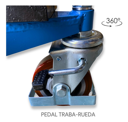 Carro Hidráulico Para Elevar Y Mover Tambores De 200 Lts