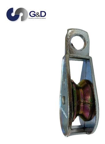 Garrucha De Zamak Ligera Acabado Galvanizado No. 0