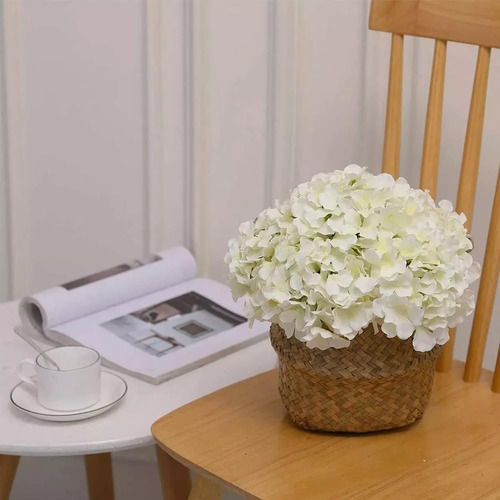 Ramo Hortensias Artificiales Decoración Hogar Boda (8 Pzas)