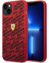 Comprar Funda Licencia Original Ferrari Silicon Iphone 14 Plus Rojo Ferrari Letras Negras